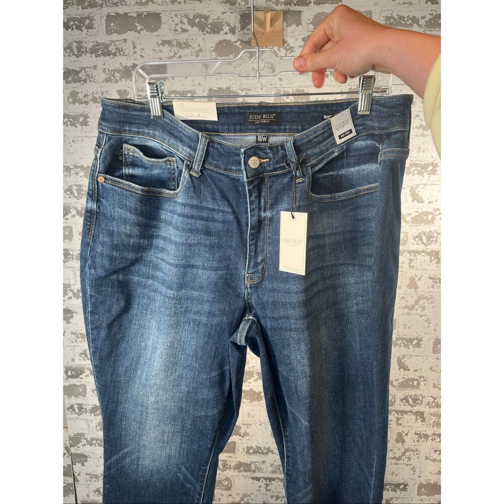 Judy blue | women nwt mid-rise boyfriend fit denim jeans